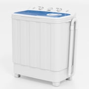 Auertech 28lbs Portable Washing Machine Compact Twin Tub Semi-Automatic Washer with Drain Pump