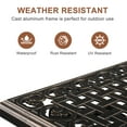 thumbnail image 5 of Ktaxon 31.5" Patio Bar Height Table, All-Weather Cast Aluminium Square Bar Bistro Table with 2" Umbrella Hole, Outdoor Tall Table for Porch Balcony Backyard Garden, Antique Bronze, 5 of 7