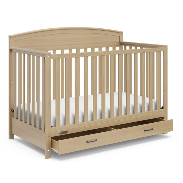 Cuna convertible Graco Benton con cajón Driftwood 5 en 1