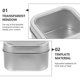 thumbnail image 3 of unbranded 6Ud Caja De Presentación De Metal Con Tapa Ajustada Y Cuerpo Enrollado Para Almacenamiento, 3 of 6