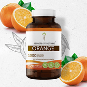 Secrets of the Tribe Orange 120 Capsules, 500 mg, Organic Orange (Citrus Sinensis) Dried Peel