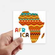 Africa Fancy Map Characters stripes Sticker Square Waterproof Stickers Wallpaper Car Decal