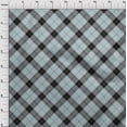 thumbnail image 3 of oneOone Georgette Viscose Fabric Tartan Check Printed Fabric 1 Yard 42 Inch Wide, 3 of 4