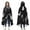 Black Halloween Witchy, variant on Wearable Blanket,Black Halloween White Ghosts Hooded Wearable Flannel Blanket for Adults & Teens,Winter Poncho Shawl Wrap Cape Cozy Anti-Pill,60"x80"