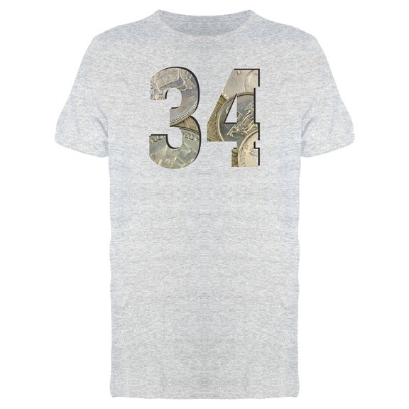Number 34 Coin Ts Tee Men's -Image by Shutterstock