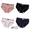 Mixed Color D, variant on LYMAYTER Young Girls Bow Decor Underwear Breathable Ribbed Cotton Comfortable Triangle Panties for Daily Use 4pcs