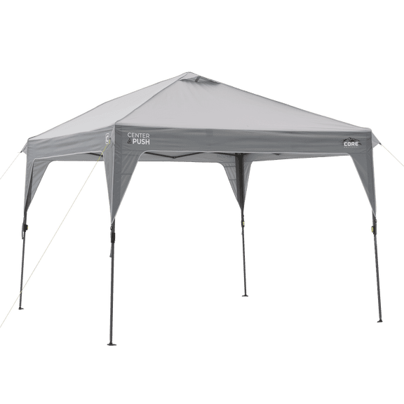 Core 10' x 10' Center Push Instant Canopy Tent - Gray