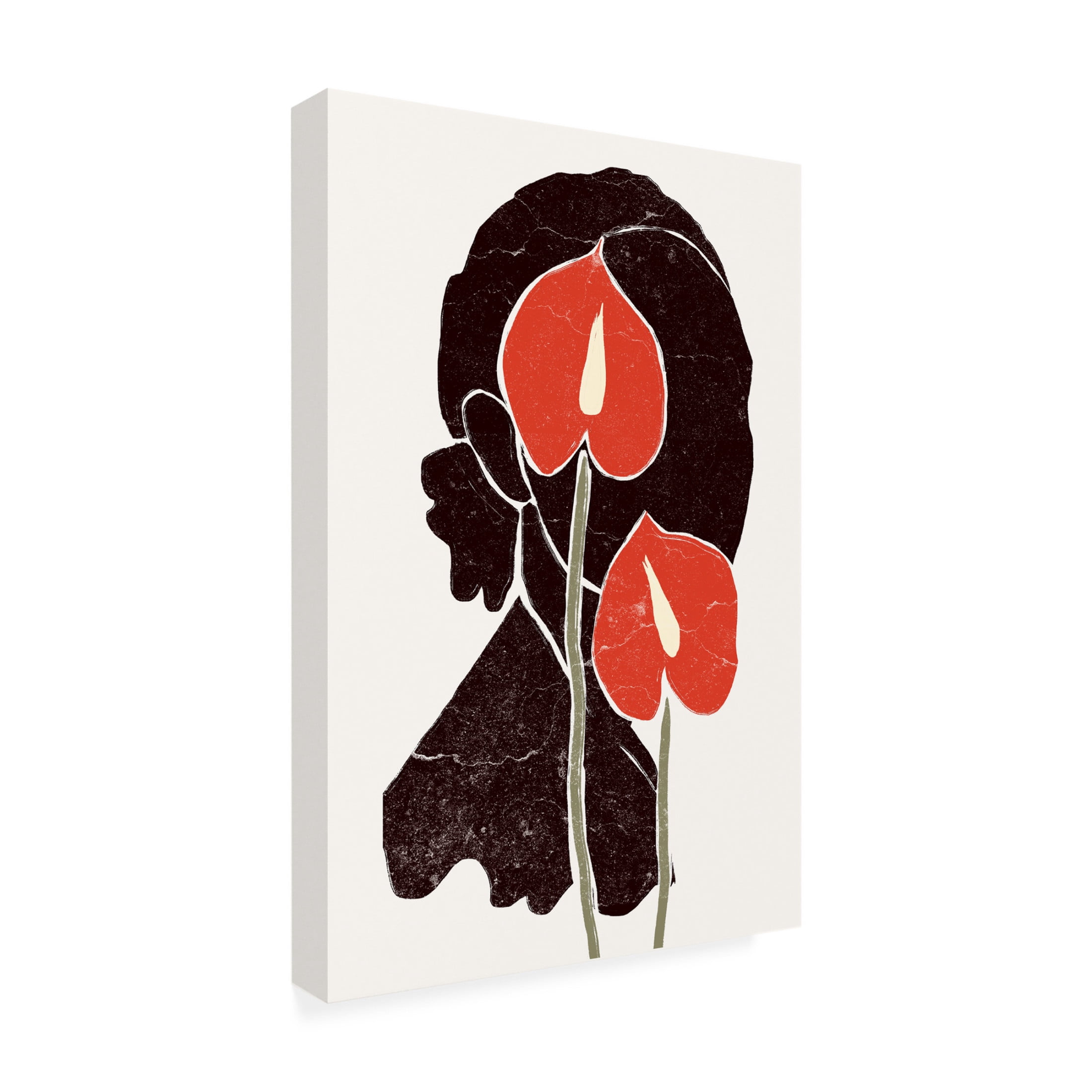Canvas Wall Art - Yuyu Pont 'Anthurium' Wall Art for Living Room, Bedroom, or Office Décor by Trademark Fine Art - 30 x 47 Inches