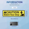 thumbnail image 2 of xianyou-2 PCS Autocollants de Signalisation "Attention Watch Your Step", Installation Facile Autocollants de Sécurité en Vinyle pour Sécurité au Travail et Sol Humide, 2 of 4