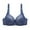 Blue, variant on XFLWAM Women's Lace Underwire Bra Sheer See Through Bras Unpadded Ultra Thin Clear Underwear Comfy Support Lace Bra Trendy Push up Lift Seamless Bra