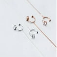 thumbnail image 7 of QQTDFG Women Sterling Silver CZ Ear Cuff Threader Ear Thread Through Earring A1012-Silver-White - 1 pair, 7 of 7