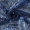 thumbnail image 3 of BalsaCircle 12" x 108" Sequined Table Runner Navy Blue, 3 of 5