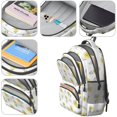 thumbnail image 4 of Daisy White Pattern Cute School Backpack Bag with Padded Back and Adjustable Shoulder Straps 16.9 X 12.6 X 5.9 Inches, 4 of 5