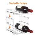 thumbnail image 2 of Botellero Lifewit de plástico apilable para nevera, 4 botellas, 2 of 9