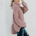 thumbnail image 5 of Fesfesfes Women Sweaters Casual Solid Color Casual Thick Line Long Sleeve Turtleneck Sweater Tops on, 5 of 7