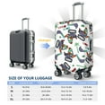 thumbnail image 6 of Balery Luggage Cover Dinosaur on Excavator2 Print Suitcase Covers for Luggage Elastic Washable Suitcase Protector Fits 18-32 Inch Luggage-X-Large, 6 of 9