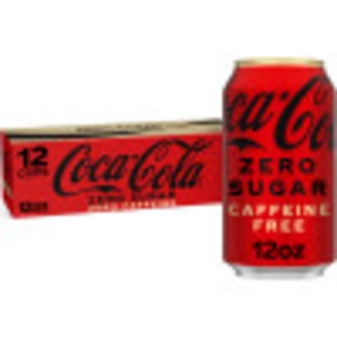 Coca-Cola Zero Sugar Caffeine-Free Soda Pop Fridge Pack Cans, 12 fl oz, 12 Pack