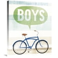 thumbnail image 1 of Global Gallery's 'Beach Cruiser Boys II' By Michael Mullan Stretched Canvas Wall Art, 1 of 4