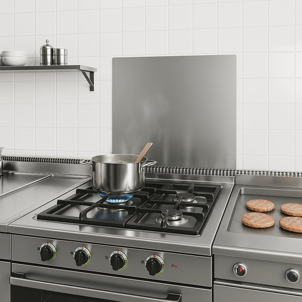 30 in. x 30 in. Stainless Steel Flat Panel Backsplash