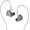 Gray no Mic, variant on KBEAR Lark 1DD+1BA Hybrid Driver HiFi In Ear Monitor Headphones, Wired Earbuds, Silver‑Plated Detachable Cable, Zinc Alloy Shell IEM Earphones for Musicians Audiophiles