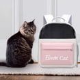 thumbnail image 1 of Gato portátil, mochila grande de diseño superventilado, bolso de hombro, transportador de viaje para mascotas, para mascotas pequeñas que caminan al a Rosado Salvador transportista de viaje, 1 of 5