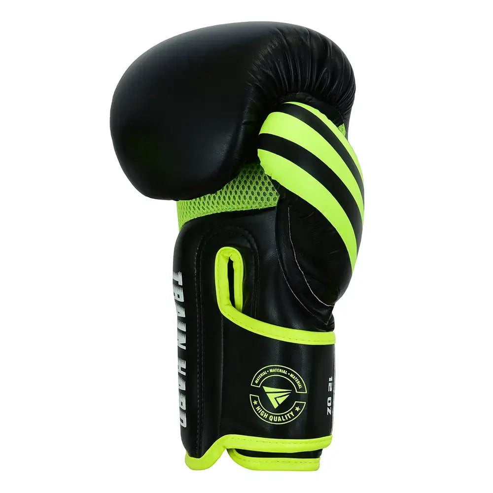 Faux Leather Boxing Gloves by Fadi Sports Train Hard Series - Unisex Adult  - 14 Oz