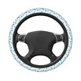 thumbnail image 3 of Daiia Cool Giraffe Steering Wheel Cover Auto Steering Wheel Covers Breathable Anti-Slip Steering Wheels Car Interior Decor Accessories for Men Women Universal 15 Inch, 3 of 8