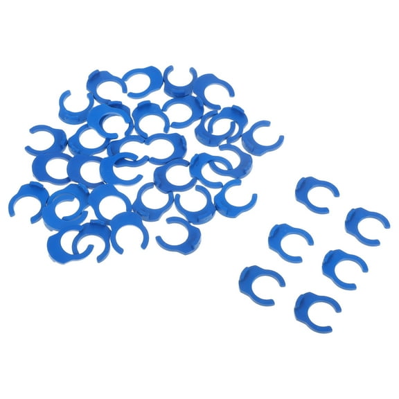 FRCOLOR 50pcs Practical Locking Clips Reverse Osmosis Water Filters Pipe Clips Quick Connect Pipe Fittings Small Plastic Clips PE Tubing Locking Clips Convenient Filter System Accessories