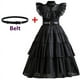 thumbnail image 4 of Disfraz de Cosplay de Wednesday para niña, vestido gótico negro para fiesta de Halloween, novedad de 2023, 4 of 4