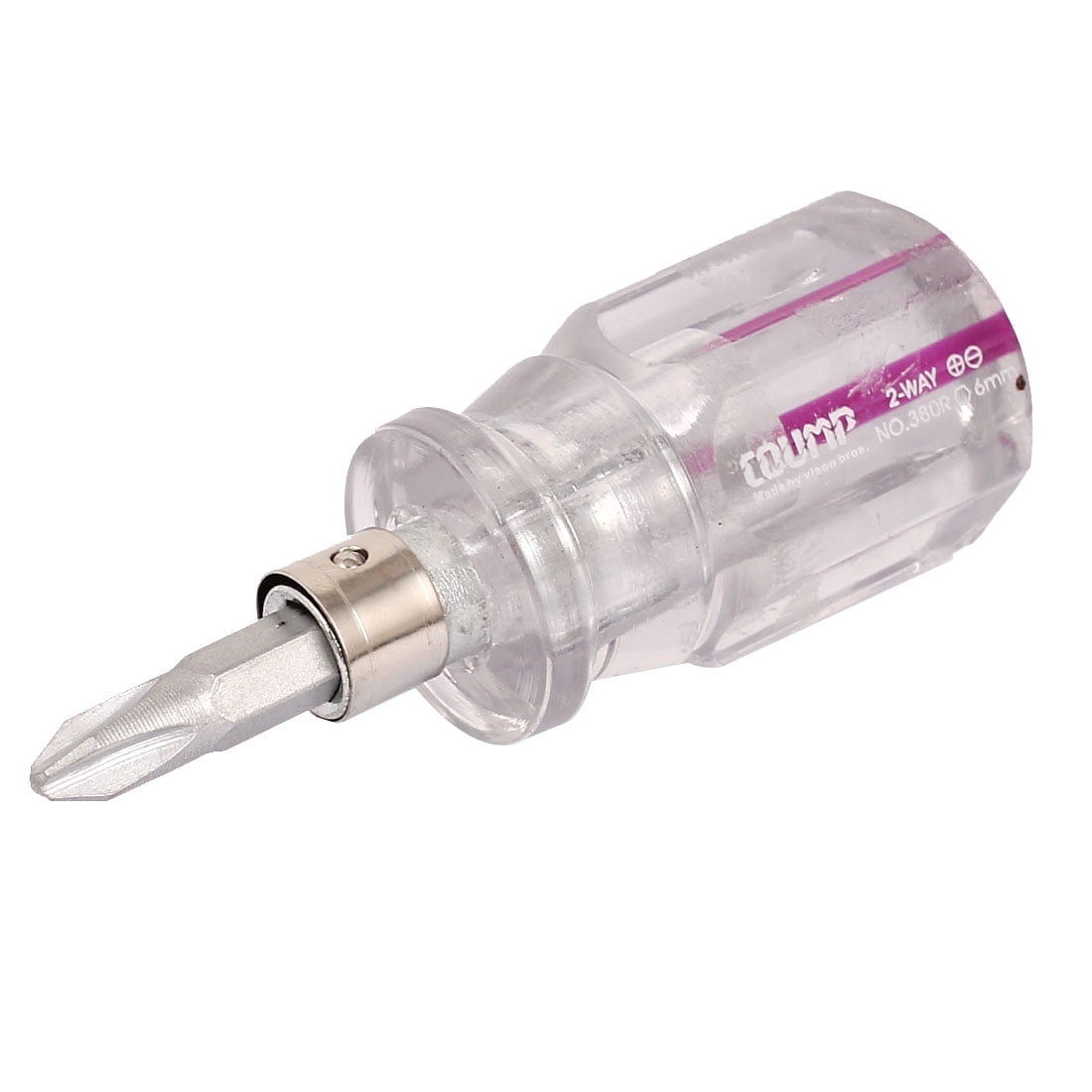 PhillipsHead Screwdrivers Hand Tools uxcell® Purple Clear Plastic
