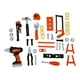 thumbnail image 1 of Juguete Maletín 37 Herramientas Kit de Construcción Taladro, 1 of 8