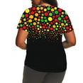 thumbnail image 3 of T-shirts Décontractés pour Femmes à Imprimé, Manches Courtes, Coupe Ample, Grande Taille, Tunique à Col Rond, 3 of 5