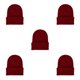 thumbnail image 2 of Qarigey Beanie Hat Gorras de punto Skullcap Headgear Accesorios para el cabello Jujube Red Type2 NO2, 2 of 6
