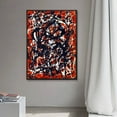 thumbnail image 4 of INVIN ART Framed Canvas Print Free Form by Pollock Abstract Wall Art Living Room, 28"X40", 4 of 8
