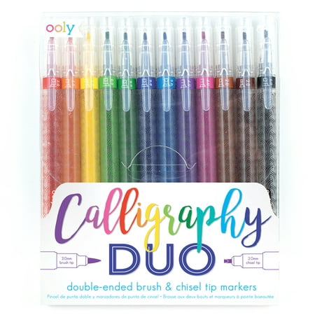 Spa; Frenacalligraphy Duo Double En 12pk: Calligraphy Duo Double Ended Markers - Set of 12
