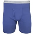 thumbnail image 4 of Calzoncillos tipo bóxer Gildan para hombre, paquete de 5 unidades, azul marino/azul metro/antiguo real, 4 of 6