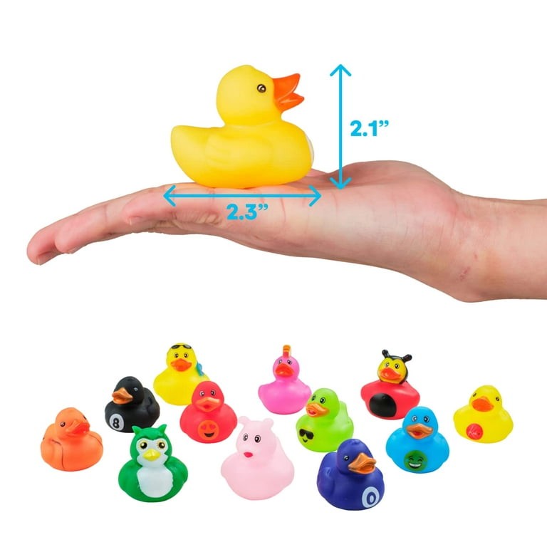 Mini Glow in the Dark Duck Toys, Set of 12, Glow Rubber Ducks for Carn ·  Art Creativity