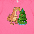 thumbnail image 4 of Inktastic Tyrannosaurus Rex Decorating Christmas Tree Boys or Girls Baby T-Shirt, 4 of 5