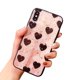 thumbnail image 1 of Carcasa para teléfono de TPU suave con lámina dorada incrustada con patrones de corazones Pinky, 1 of 8
