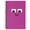 Purple, variant on Cute Spiral Notebook Aesthetic Hardcover Journal, 6.1x8.3 Inch A5 Wirebound Lined Paper 192 Pages, Purple Smiling Expression Face Notepad for Office Diary, LJAI