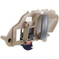 thumbnail image 2 of Interior Door Handle Compatible with 1995-1998 Chevrolet C1500 1999-2000 Cadillac Escalade Beige bezel with primed lever, 2 of 3