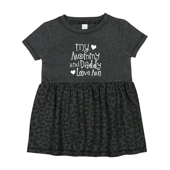 Inktastic Mommy and Daddy Love Me Valentine Girls Baby Dress