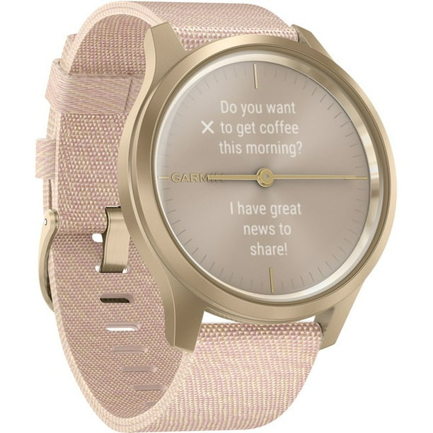 Garmin Vivomove® Style Blush Pink Nylon With Gold Hardware Walmart