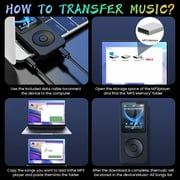 Upgrade MP3 Player with Bluetooth and 32GB,Hi-Fi Music Player with Built-in Speaker,Earphones,Voice-Activated Recording MP3 Players with FM/E-Book/Video,Supports up to 128GB for Kids, Running,Walking