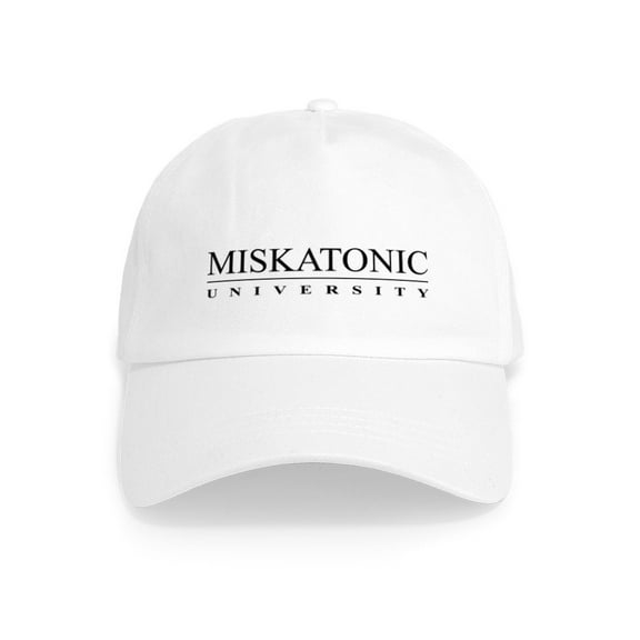 CafePress - Miskatonic University Cap (Tan) - Adjustable 100% Brushed Unisex Casual Cotton Baseball Cap, Beige, 1