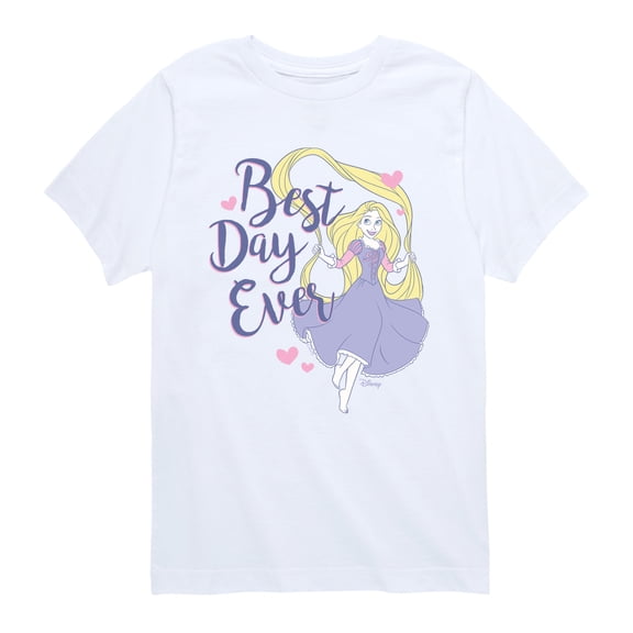 Disney - Rapunzel Best Day Ever - Youth Boys Short Sleeve Graphic T-Shirt