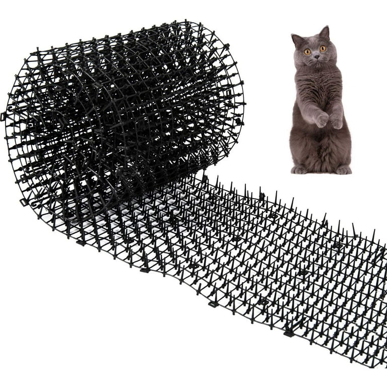 Butory Cat Scat Mat with Spikes Digging Stopper - Anti-cat Network Cat Strips, Cat Deterrent Mat for Indoor and Outdoor, Size: 15.5 x 20 cm