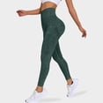 thumbnail image 2 of REgarm Workout Ribbed Seamless Leggings for Women High Waist Tummy Control Gym Leggings Athletic Yoga Pants Green,L, 2 of 4