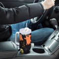thumbnail image 4 of Yayeee 30oz Stainless Steel Tumbler with Straw and Handle Double-Wall Insulated Travel Water Bottle, Yellow Halloween Ghosts, 4 of 8