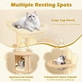thumbnail image 5 of GVN Cat Tree Tower, Cat Tree, 71 Inch Tall Cat Tree Wooden Cat Tower with Cozy Perch Condo Space Capsule-Natural, 5 of 10